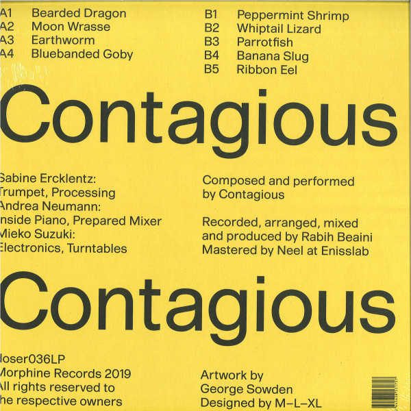 CONTAGIOUS - CONTAGIOUS (Back)