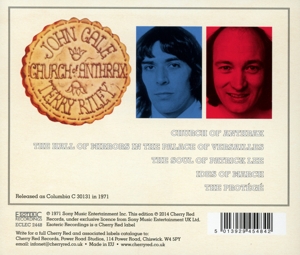 Cale,John/Riley,Terry - Church Of Anthrax (Remastered Edition) (Back)