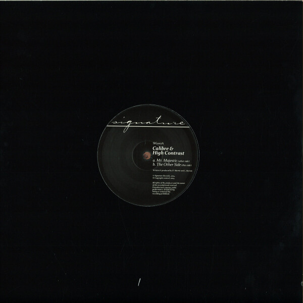 Calibre & High Contrast - Mr. Majestic (Vinyl Only) Repress (Back)
