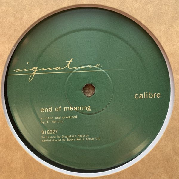 Calibre - Falls To You VIP / End Of Meaning (Back)