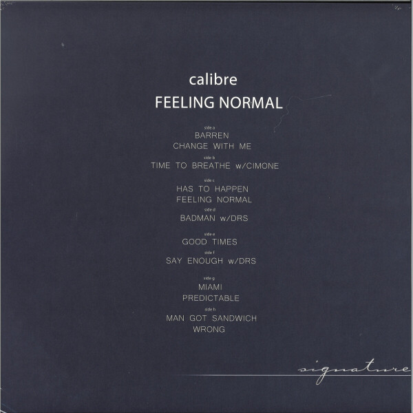Calibre - Feeling Normal (Back)