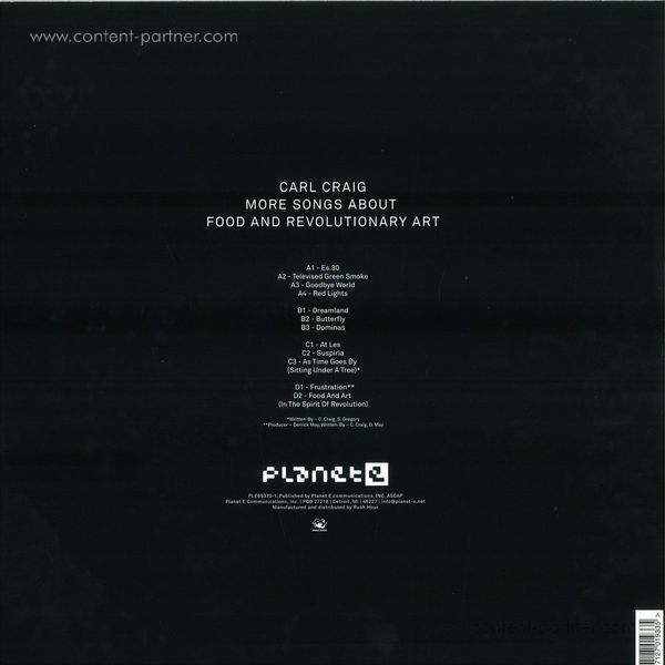 Carl Craig - More Songs About Food And Revolutionary (Back)
