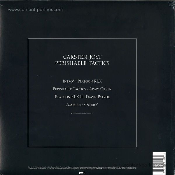 Carsten Jost - Perishable Tactics (2LP) (Back)