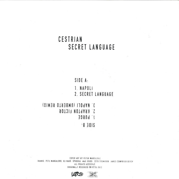 Cestrian - Secret Language (Back)