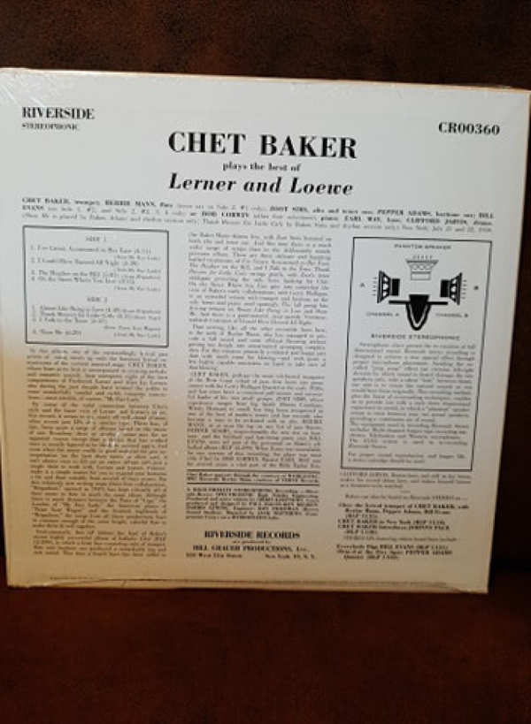 Chet Baker - Plays the Best of Lerner and Löwe (180g Reissue) (Back)