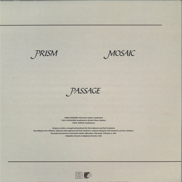 Chris Spheeris, Paul Voudouris - Passage (Back)
