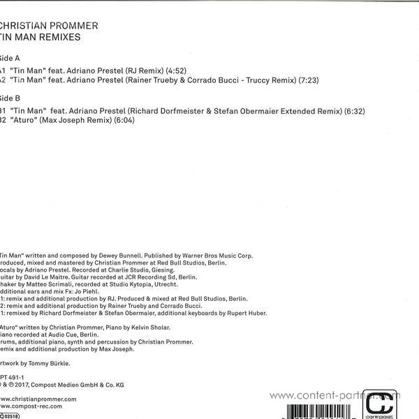 Christian Prommer - Tin Man Remixes (Back)