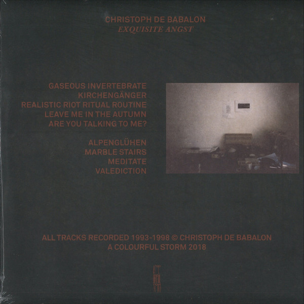 Christoph De Babalon - Exquisite Angst (LP) (Back)