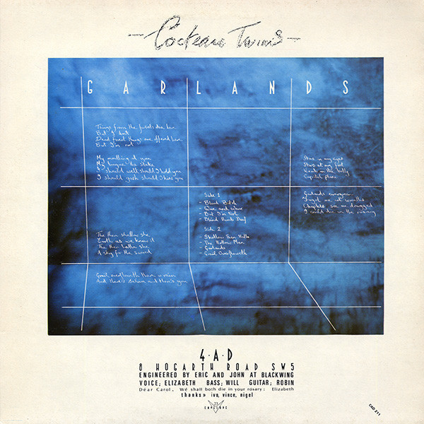 Cocteau Twins - Garlands (180g LP reissue) (Back)
