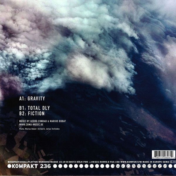 Coma - Gravity (freshly repressed) (Back)