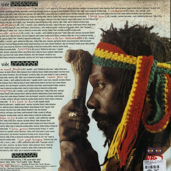 Culture - Humble African (Reissue) (Back)