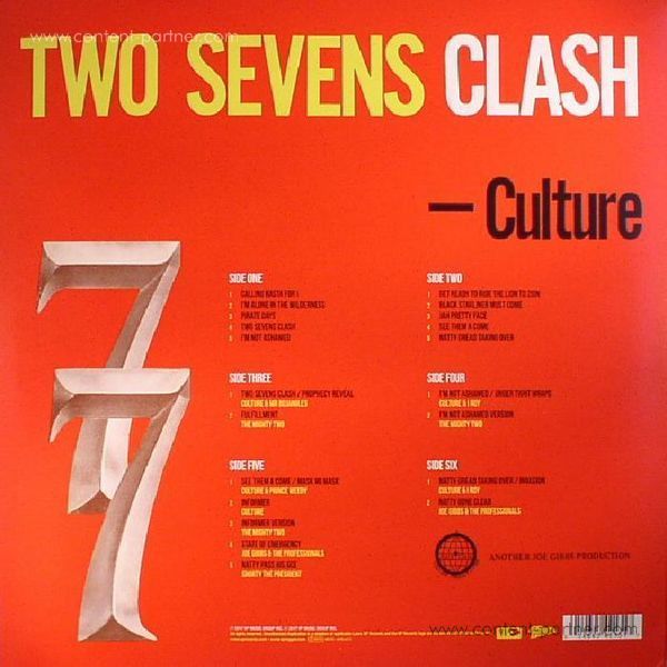 Culture - Two Sevens Clash (3LP/40th Anniversary Edition) (Back)