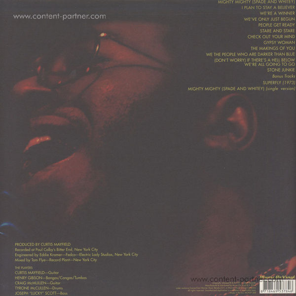 Curtis Mayfield - Curtis / Live! - Expanded (2LP) (Back)