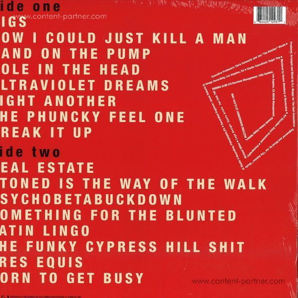 Cypress Hill - Cypress Hill (Vinyl LP) (Back)