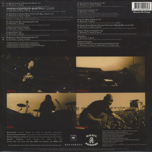 Cypress Hill - Los Grandes Exitos En Espanol (LP) (Back)