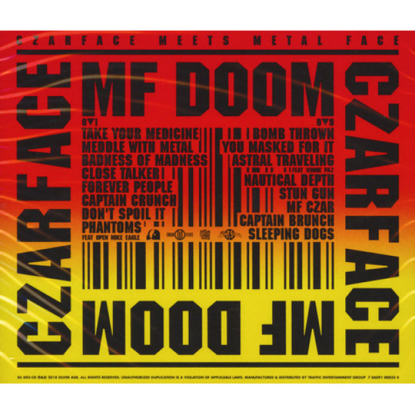 Czarface (Inspectah Deck&7L&Esoteric) & MF Doom - Czarface Meets Metal Face (Back)