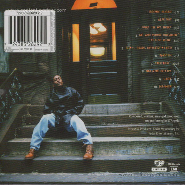 D'Angelo - Brown Sugar (20th Anniv. White Vinyl!) (Back)