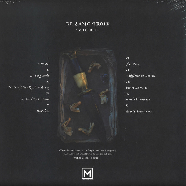 DE SANG FROID - VOX DEI (Back)