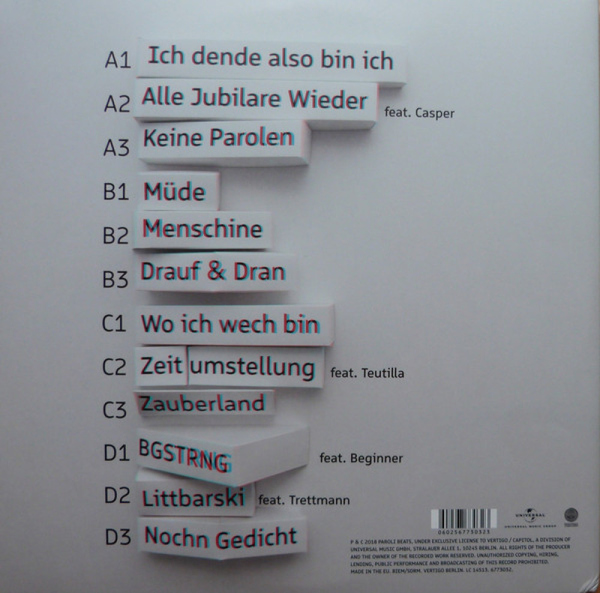 DENDEMANN - Da Nich Für! (2LP+MP3) (Back)