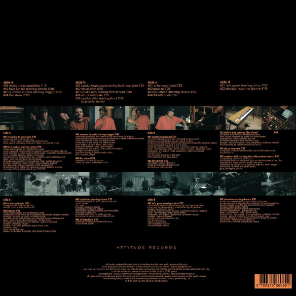 DJ CAM - Soulshine (Orange Vinyl 2LP) (Back)