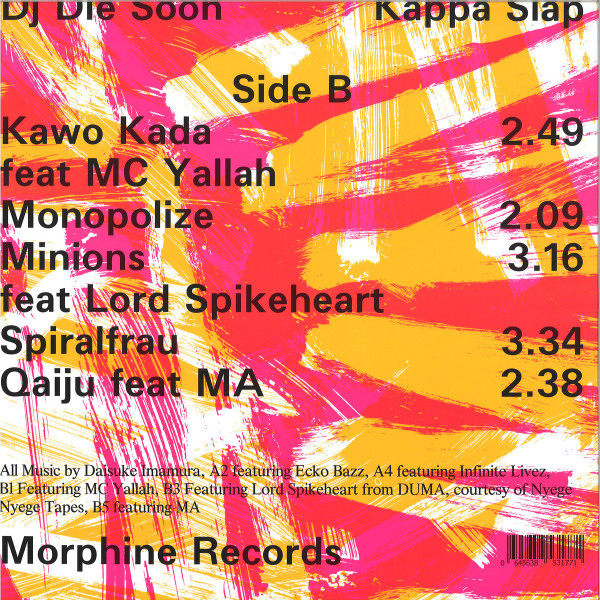 DJ DIE SOON - KAPPA SLAP (Back)