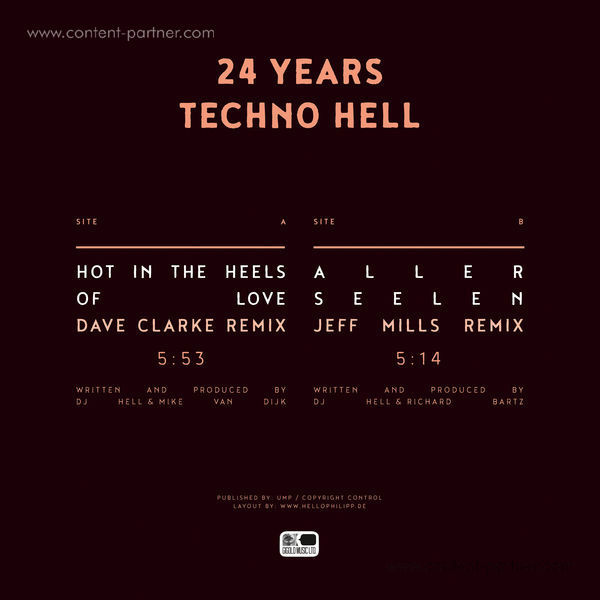 DJ Hell - Hell Ärgere Dich Nicht (2018 Remastered Version) (Back)