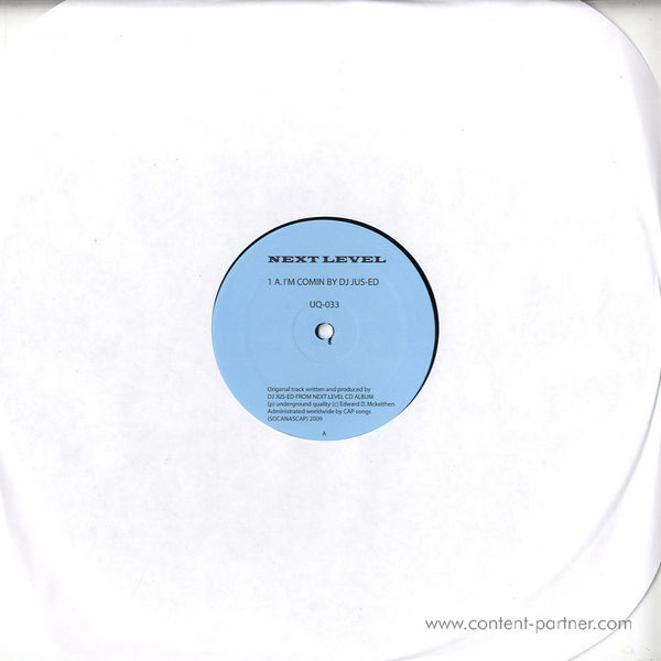 DJ Jus-Ed - I'm Comin w/ Levon Vincent Rmx (Repress)