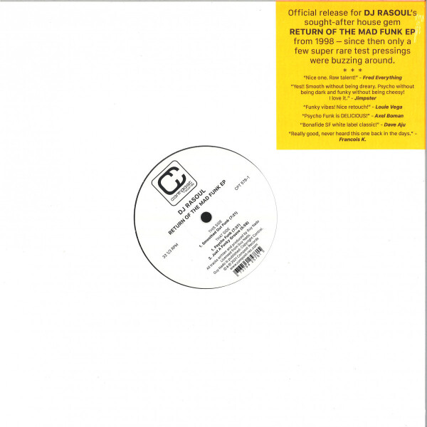 DJ Rasoul - Return of the Mad Funk EP