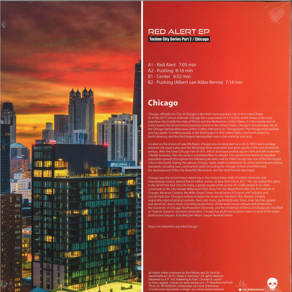 DJ Skull - Red Alert EP (Techno City Series Part 2 / Chicago) (Back)