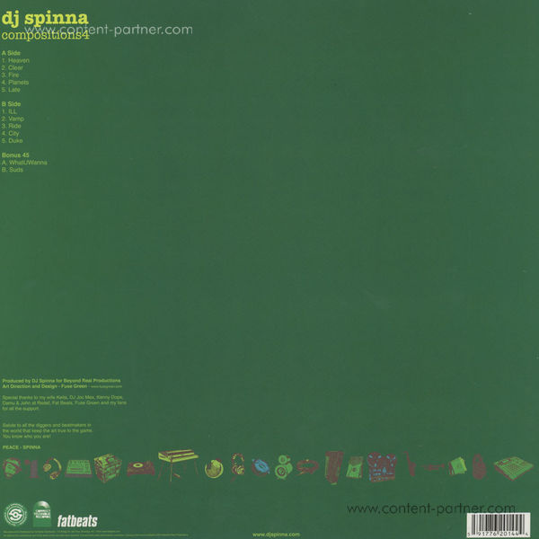DJ Spinna - Compositions 4 (LP + 7 Inch) (Back)