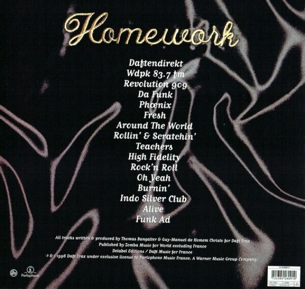 Daft Punk - Homework (2LP Repress) (Back)