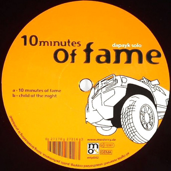 Dapayk Solo - 10 Minutes Of Fame (Back)