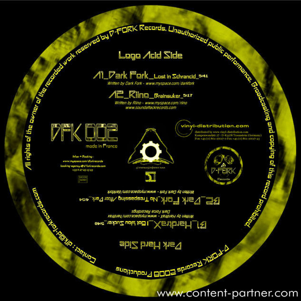 Dark Fork - No Trespassing After Dark EP (BACK IN) (Back)