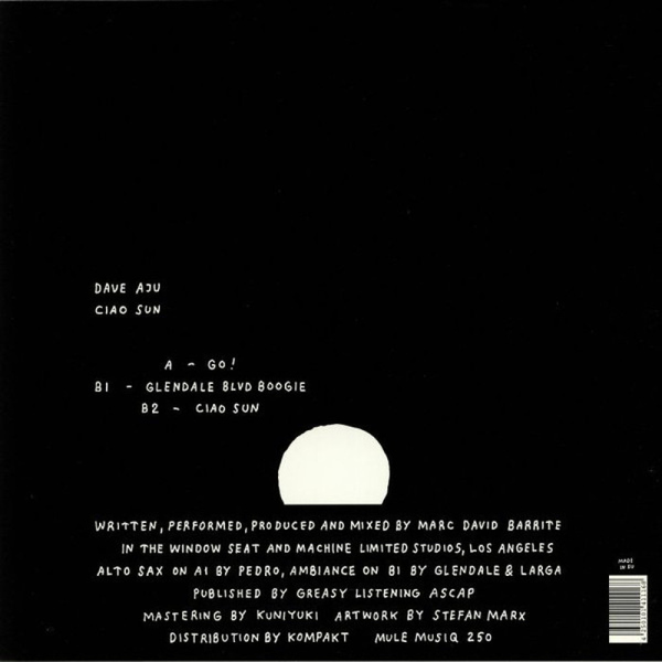 Dave Aju - Ciao Sun (Back)