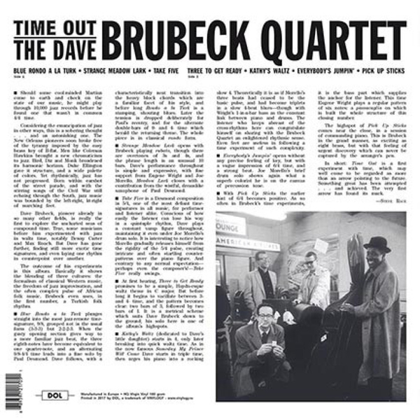 Dave Brubeck - Time Out (Back)