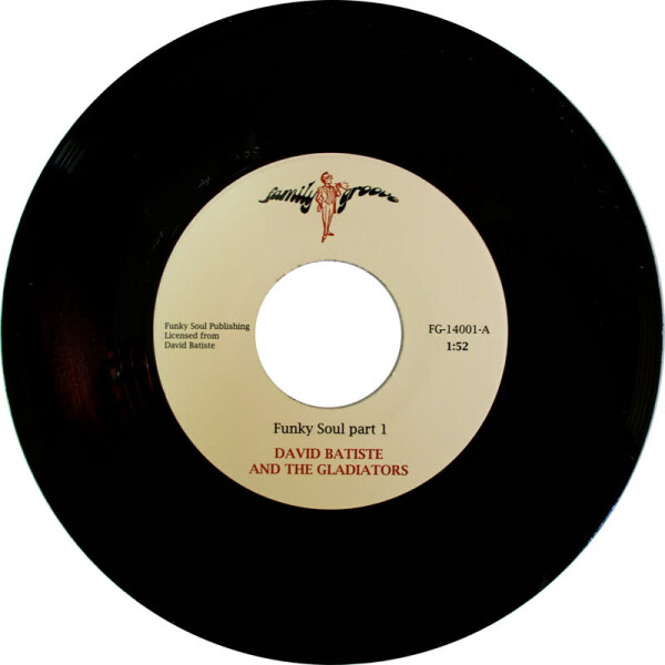 David Batiste & The Gladiators - Funky Soul Pt. 1 & 2 (7" Single Vinyl)