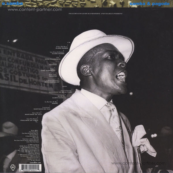 David Byrne / Various - Brazil Classics 2: O Samba (LP+MP3) (Back)