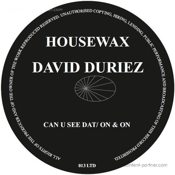 David Duriez - Can U See Dat/ On & On
