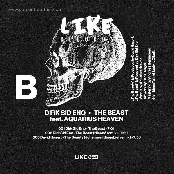 David Hasert / Dirk Sid Eno - The Beauty & The Beast (Back)