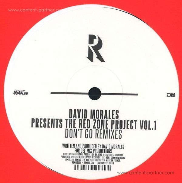 David Morales Presents The Red Zone Project Vol. 1 - Don't Go Remixes (inc. Head High, Ryan Elliot Remi