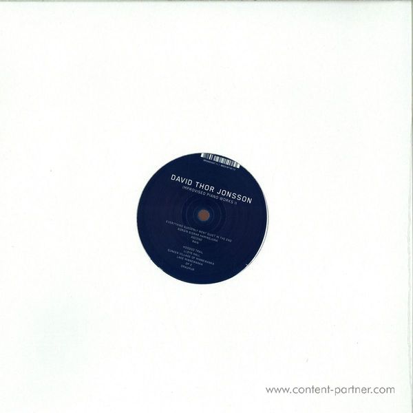 David Thor Jonsson - Improvised Piano Works II (Back)