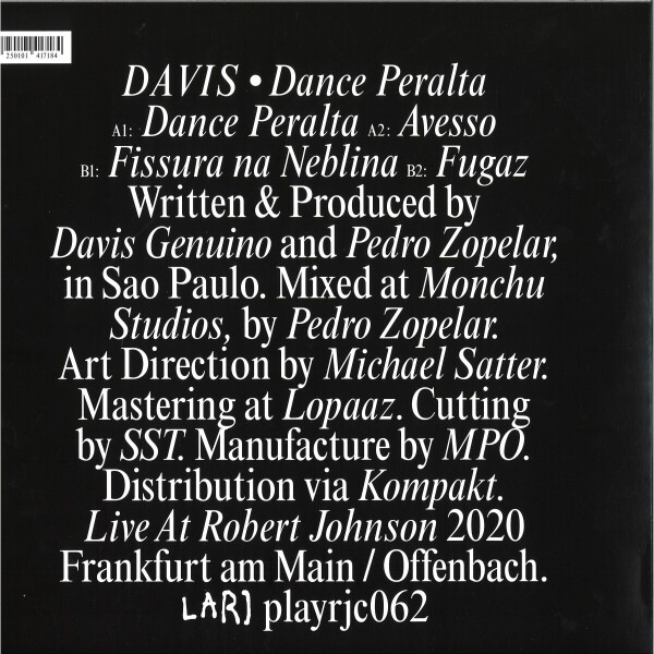 Davis - Dance Peralta (Back)