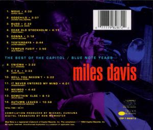 Davis,Miles - Best Of Miles Davis (Back)