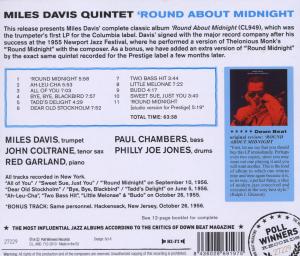 Davis,Miles - Round About Midnight (Back)