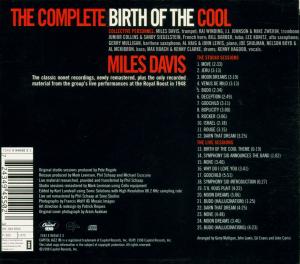 Davis,Miles - The Complete Birth Of The Cool (Back)