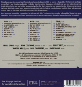 Davis,Miles - The Complete Holland Concerts (Back)