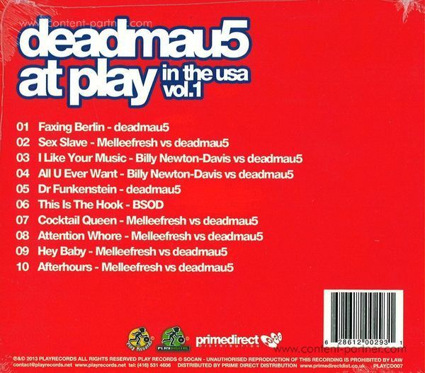 Deadmau5 - At Play In The Usa Vol 1 (Reissue) (Back)