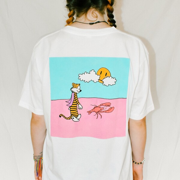 Deep Into The Jungle Tee - White Short Sleeve T-shirt M (Back)