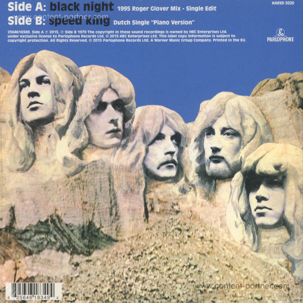 Deep Purple - Black Night /Speed King(RSD 2015 OFFERS) (Back)