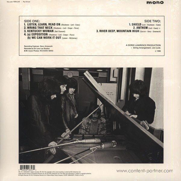 Deep Purple - Book of Taliesyn (Mono) (RSD 2015) (Back)